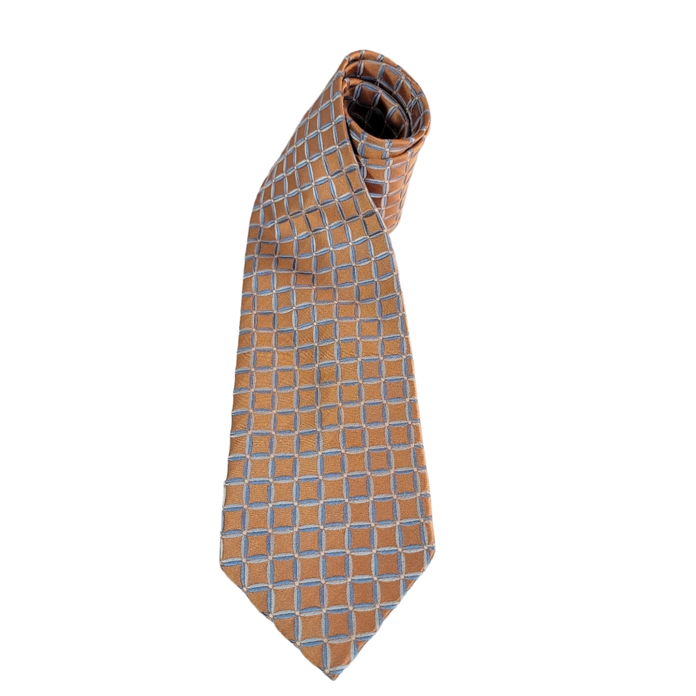 Campia Moda Shimmery Reptile Like Scale Print Extra Long Tall Man Tie